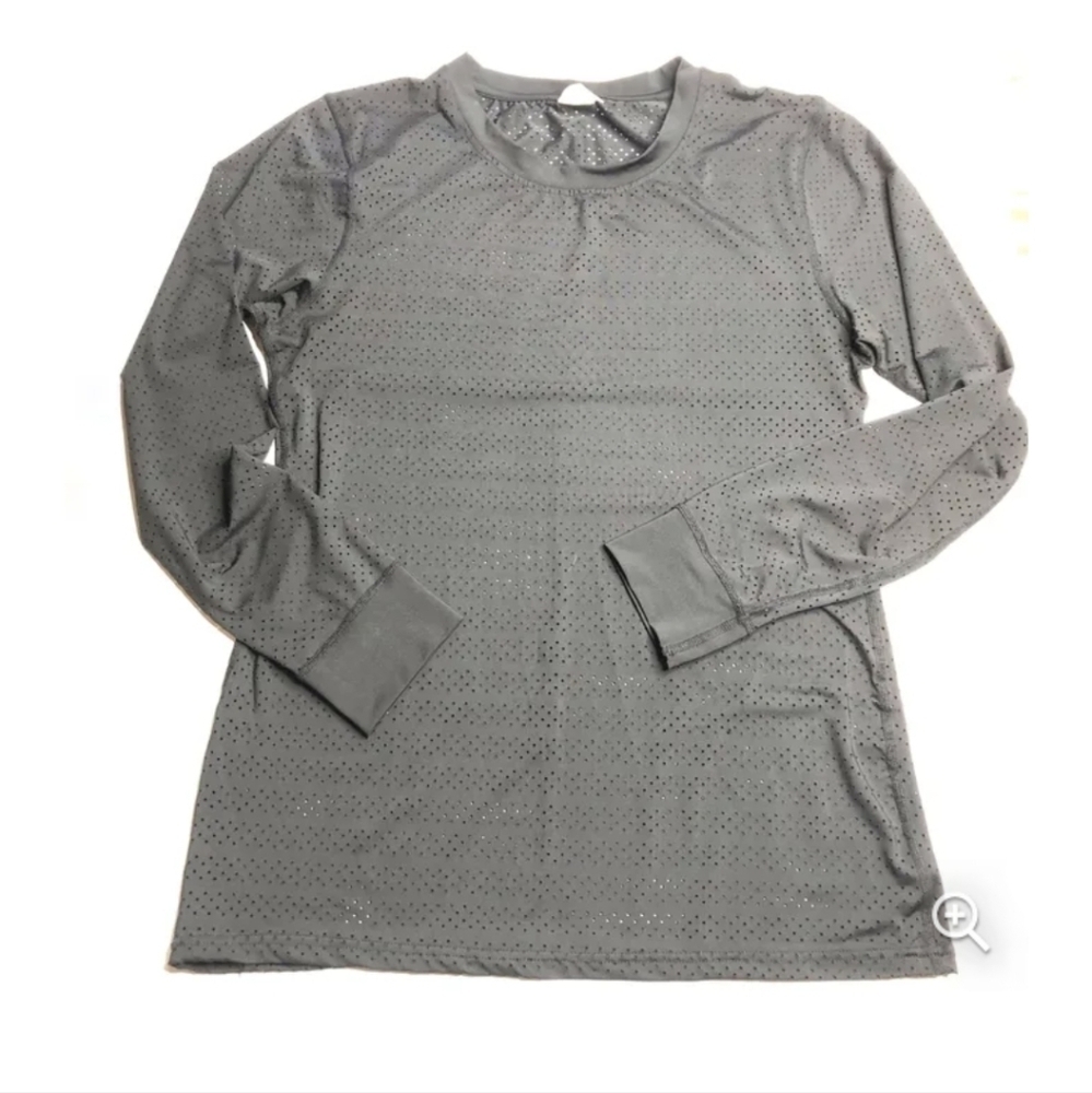 Zyia Preforated Fitted Workout Top Medium - Picture 2 of 8